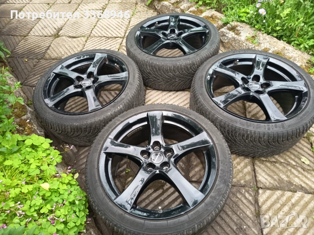 Джанти BORBET 18" 5x114,3 с гуми 225/40/18 Борбет 5х114,3, снимка 5 - Гуми и джанти - 54639228