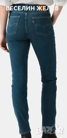 Чисто нови ОРИГИНАЛНИ дамски дънки Levi's 724 High-Rise Slim Straight, размер W31/L32, снимка 4 - Дънки - 55543247