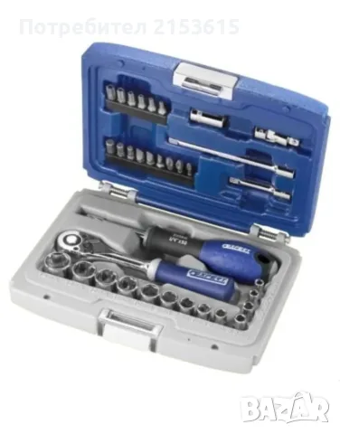 BRITOOL EXPERT BY FACOM E194672 1/4 малка гедоре /гидория 34 части вложки камъни комплект