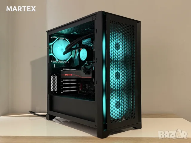 Геймърски компютър Ryzen 5 5600x, RX5700XT, 32GB, водно охлаждане, снимка 6 - Геймърски - 55191168