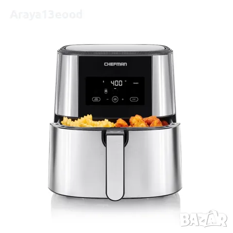 Дигитален еър фрайър Chefman TurboFry Touch XL 7.6L, 1800W, сензорно управление, снимка 2 - Фритюрници - 55308314