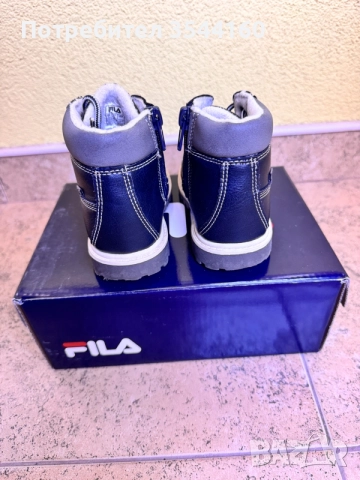 кожени боти / кубинки fila 22, снимка 3 - Детски боти и ботуши - 55647561