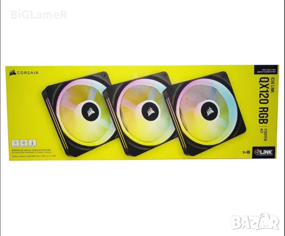 Corsair iCUE Link QX120 RGB Starter kit - нов