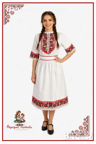 дамски ризи рокли с народни мотиви / с шевице, снимка 2 - Рокли - 55532690