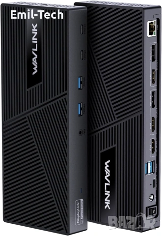 WAVLINK 15-в-1 USB-C Docking Station – Triple Display, 100W PD, HDMI/DP