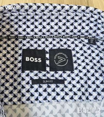 Мъжка риза Boss Slim Fit P-ROAN-kent Shirt - М, снимка 4 - Ризи - 54414517