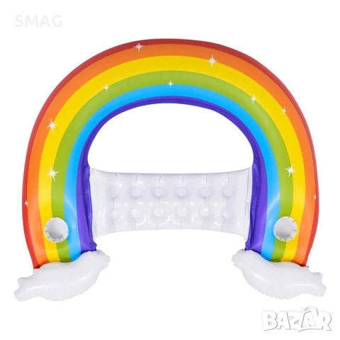 Надуваемо плажно кресло Rainbow 1.07x0.95x0.23m_1192435, снимка 2 - Басейни и аксесоари - 54443533