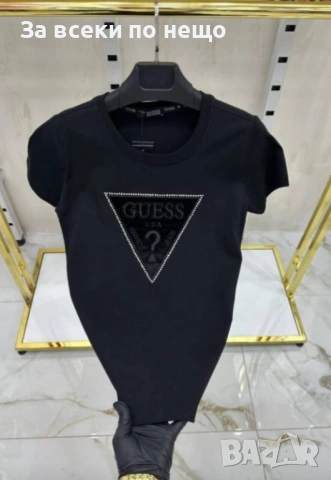 Guess Дамска Тениска👚Дамска Блуза С Къс Ръкав Гес - Различни Цветове Код Bal Style55, снимка 7 - Тениски - 54731358