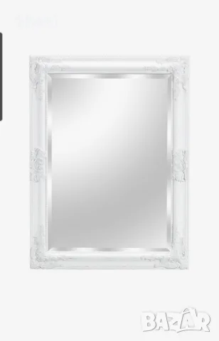 Красиво бароково огледало 70x90 см JYSK (сиво / барокова рамка)