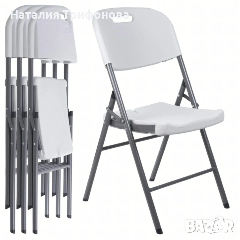 Комплект 2 броя сгъваеми кетъринг столове за градина и събития - удобни и издръжливи, снимка 6 - Градински мебели, декорация  - 54178211