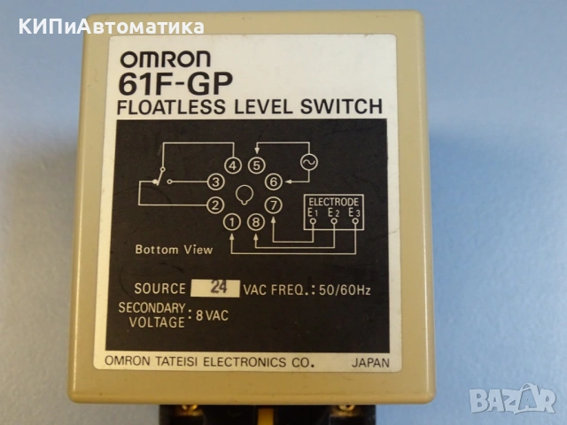 контролно реле Omron 61F-GP Floatless level switch 24VAC 50/60Hz, снимка 2 - Резервни части за машини - 54525427