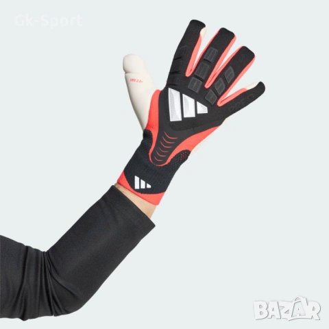 Вратарски ръкавици ADIDAS PREDATOR GL PRO BLACK/BLACK/LUCID RED размер 7,8,10, снимка 2 - Футбол - 54842278