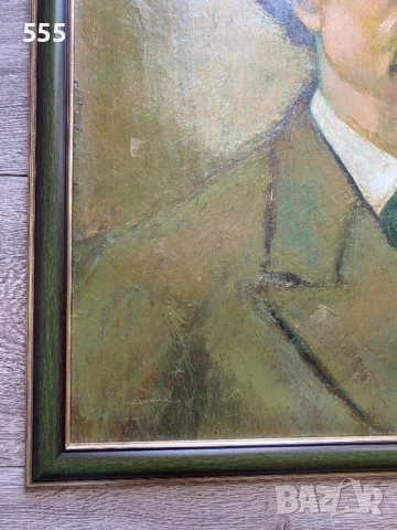 Масло на платно - портрет на Георги Кирков - проф.Бойчо Григоров (31.01.1916-1997), снимка 6 - Картини - 54592951