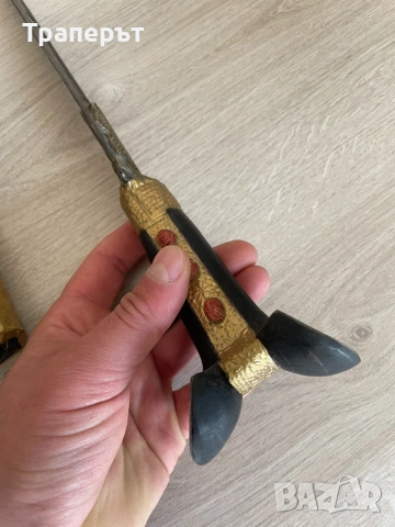 Турски ятаган, снимка 3 - Антикварни и старинни предмети - 54625422