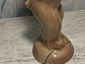 Стара Съветска Руска Порцеланова Фигура Рис Перм, снимка 8