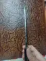 Красив ловен майсторски нож,закален, дръжка кориан., снимка 3