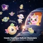 Креативен комплект Направи си сам балонени фигурки Balloon Space Rocket 🚀, снимка 4