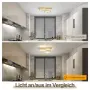LED таванна лампа 2-пръстен модерен вграден 38 см – Злато, снимка 5