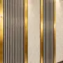 Декоративен стенен панел 16 см x 2.8 м – 3D интериорен панел с релефен дизайн и златист декоративен , снимка 2