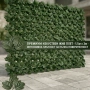 Изкуствен жив плет от бръшлян 1.5 x 3 м – UV устойчив, плътна зелена стена за балкон и ограда, снимка 5