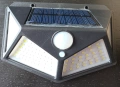 Комплект 2 соларни LED лампи 100 LED 800 lm със сензор IP65, снимка 8