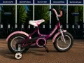 НОВ детски велосипед Leader Princess 12 Pink/Purple - БЕЗПЛАТНА ДОСТАВКА, снимка 3