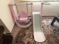 Люлка с пързалка и баскетболен кош, снимка 1