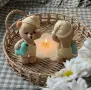 3D мече с пижама и възглавничка силиконов молд форма свещи гипс сапун фондан декорация на торта , снимка 3