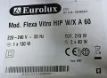 Абсорбатор за вграждане инокс Eurolux Mod. Flexa Vitro HIP W/X A 60, снимка 2