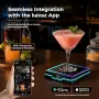 Нов KAVAZ LED коктейл мейкър с app контрол, рецепти за коктейли и моктейли, снимка 4