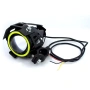 LED прожектор за мотоциклет U7 Angel Eyes 15W 3000lm 12-85V – Универсален фар за мотор, ATV 10116, снимка 9