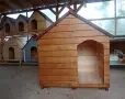 Голяма къща за кучета с веранда, за две кучета кучешка къща , къща от дърво за куче кученца, снимка 10