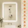 LED огледало за баня с подсветка, анти-мъгла и водоустойчивост IP44, 50х70 см, снимка 7