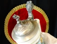 Порцеланова халба с капак от калай 30 см.,Art Nouveau. , снимка 3