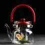 Огнеопорен стъклен чайник, 600ML/1100ML/1400ML, снимка 3