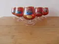 Кристални чаши за коняк 6 бр сервиз Венеция 1970 г, снимка 3