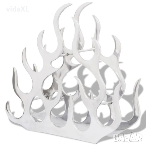 vidaXL Алуминиев стелаж за вино за 11 бутилки(SKU:242332), снимка 3 - Други - 54179249