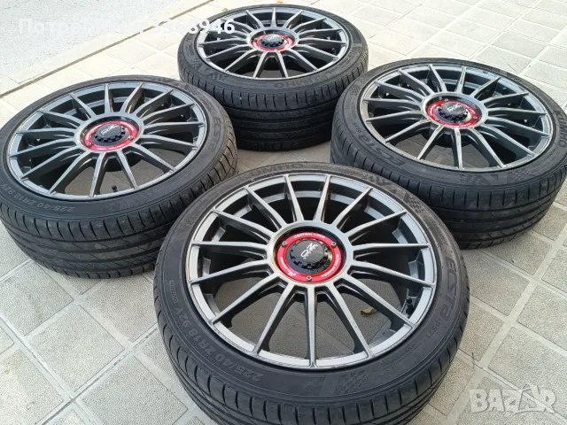 Джанти OZ 18" 5x112 с гуми KUMHO 225/40/18 VW SEAT SKODA AUDI MERCEDES BMW, снимка 6 - Гуми и джанти - 55590676