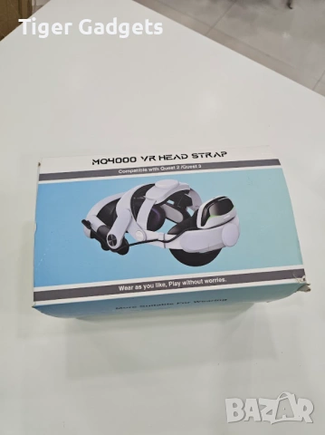 MQ4000 VR Elite Head Strap – комфортен head strap за Meta Quest 2 / Quest 3 с 2 батерии 6700mAh, снимка 8 - Друга електроника - 54550640