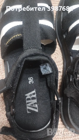Детски сандали ZARA EUR 36 , снимка 5 - Детски сандали и чехли - 54346016