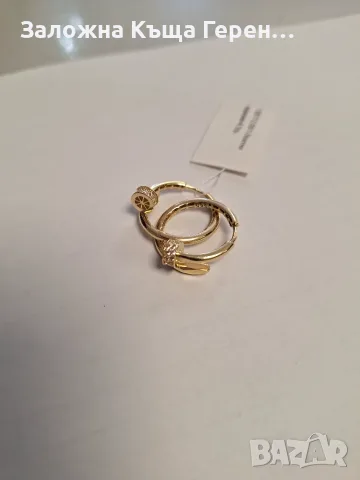 Дамски златни обеци - 4,10 гр., снимка 2 - Обеци - 55693273