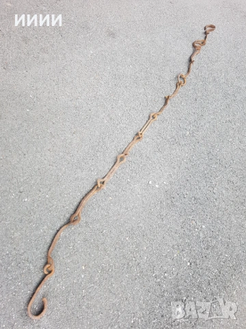 Верига за огнище , снимка 2 - Антикварни и старинни предмети - 54281683