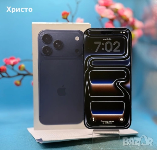 ГАРАНЦИОНЕН!!! Apple iPhone 17 Pro Max, 256GB, 5G, Deep Blue + подарък оригинален адаптер Apple, снимка 3 - Apple iPhone - 54112871