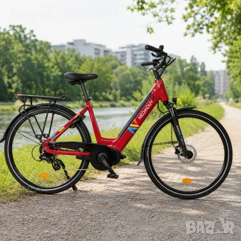 Електрически велосипед 26″ с батерия 522Wh, мотор 250W и пробег до 100 км – алуминиева рамка, 7 скор