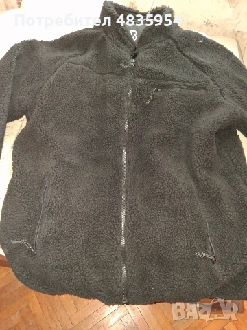 Brandit поларено яке Teddyfleece, черно, снимка 3 - Якета - 54650555