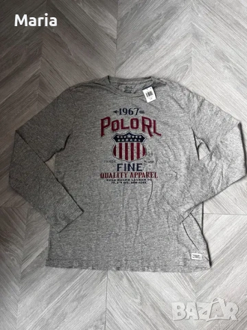 Мъжка блуза Polo Ralph Lauren сива оригинал нова с етикет