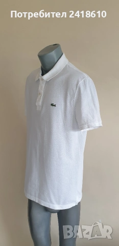 Lacoste Pique Cotton Slim Fit  Mens Size 6 - XL  НОВО! ОРИГИНАЛ! Мъжка Тениска!, снимка 5 - Тениски - 54356114