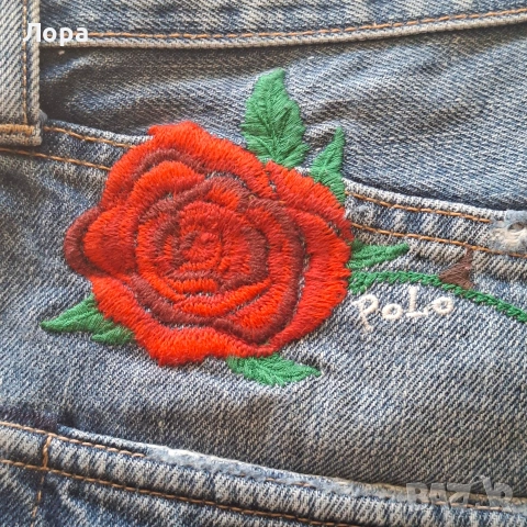 Дамски дънкови панталони POLO , снимка 2 - Къси панталони и бермуди - 54665309
