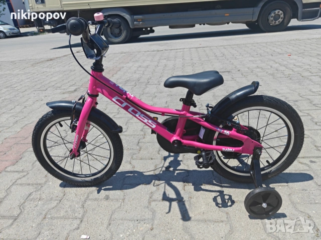 CROSS Алуминиев велосипед 16" DAISY нов розов, снимка 7 - Велосипеди - 54885076