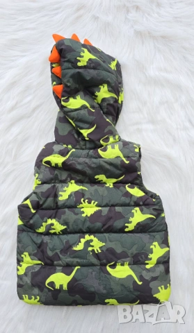 Детски елек динозаври размер 12 месеца, снимка 2 - Бебешки якета и елеци - 52327460